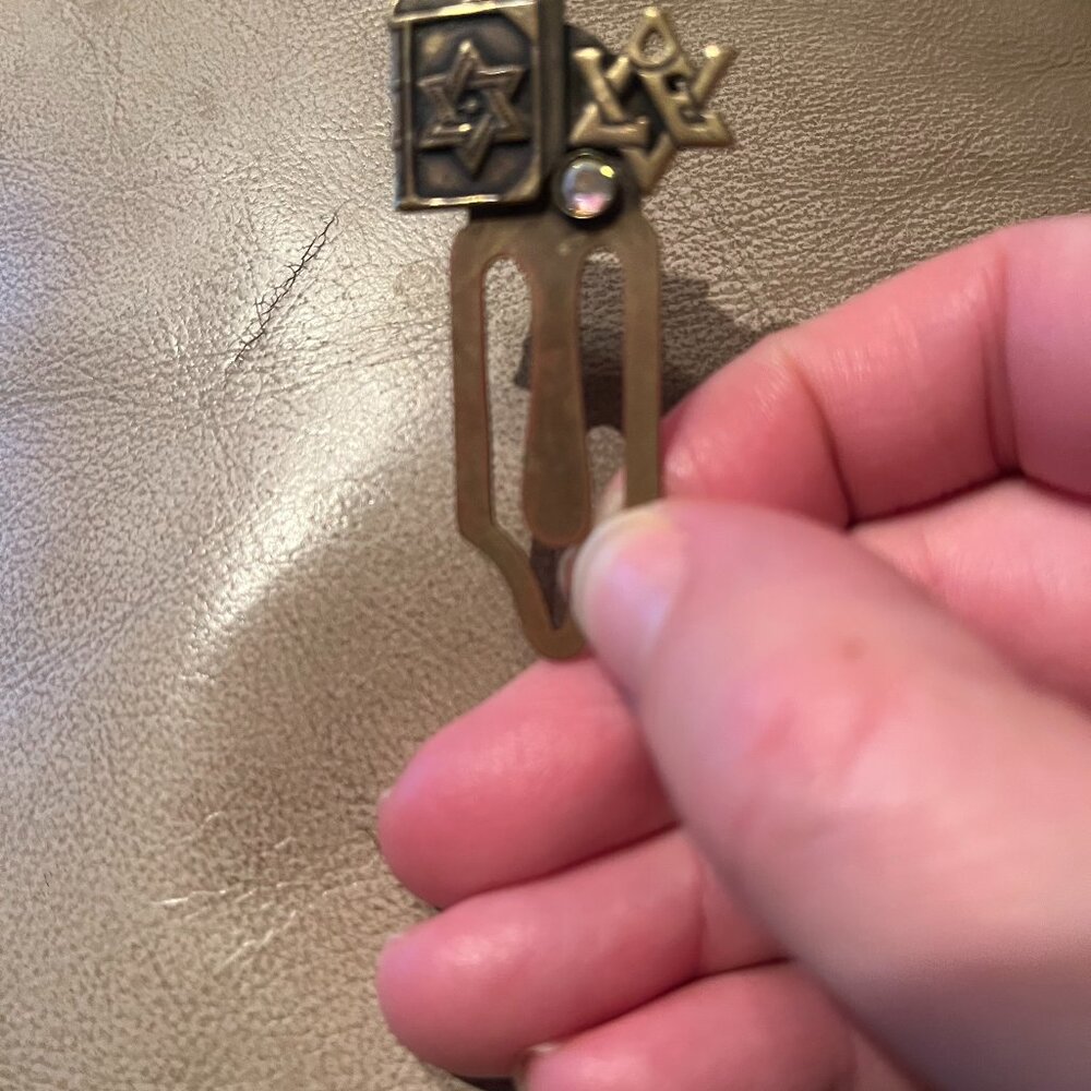 RARE Top Shelf Jewlery "Star of David Bookmark" Book Mark